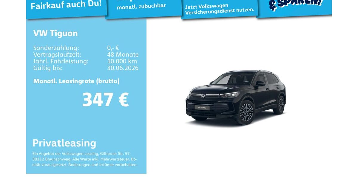 VW Tiguan 26.404 km 32.992 &euro; Mannheim 68309
