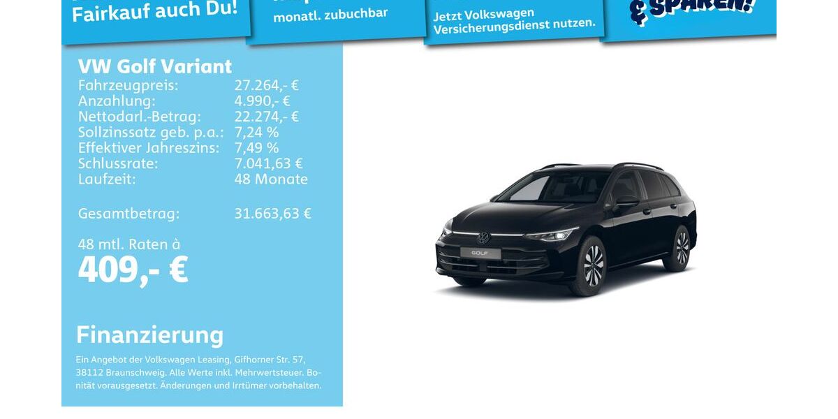 VW Golf 24.400 km 26.991 &euro; Mannheim 68309