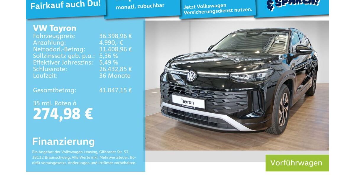 VW Tayron 39.990 km 35.639 &euro; Mannheim 68309