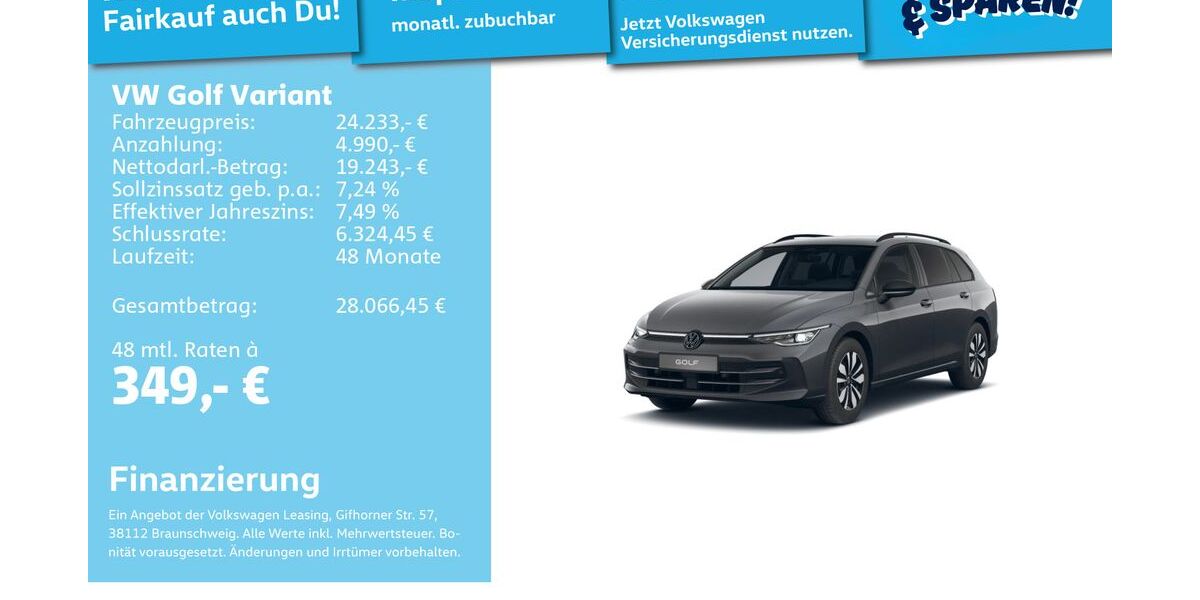 VW Golf 25.561 km 23.991 &euro; Mannheim 68309