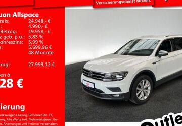 VW Tiguan Allspace 106.321 km 24.699 &euro; Mannheim 68309