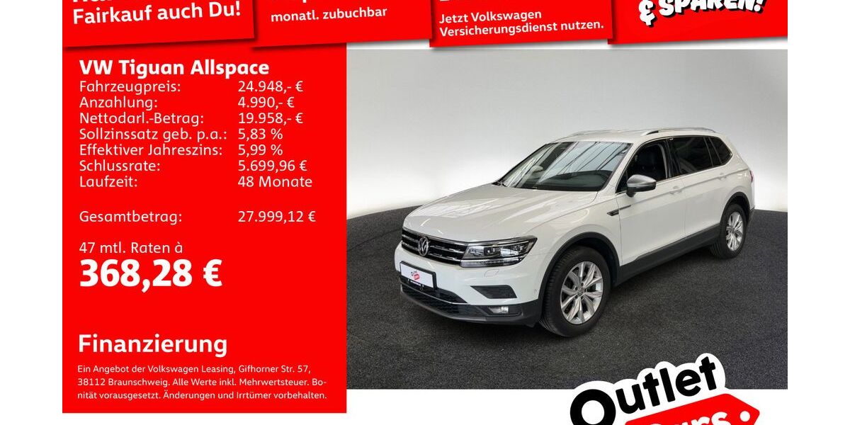 VW Tiguan Allspace 106.321 km 24.699 &euro; Mannheim 68309