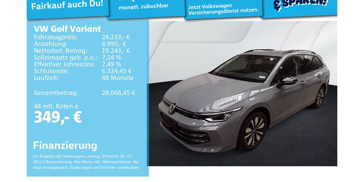 VW Golf 26.546 km 23.991 &euro; Mannheim 68309