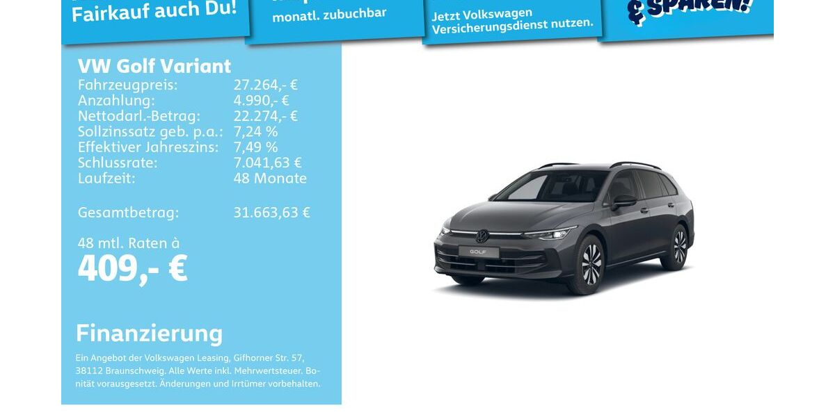 VW Golf 29.854 km 26.991 &euro; Mannheim 68309