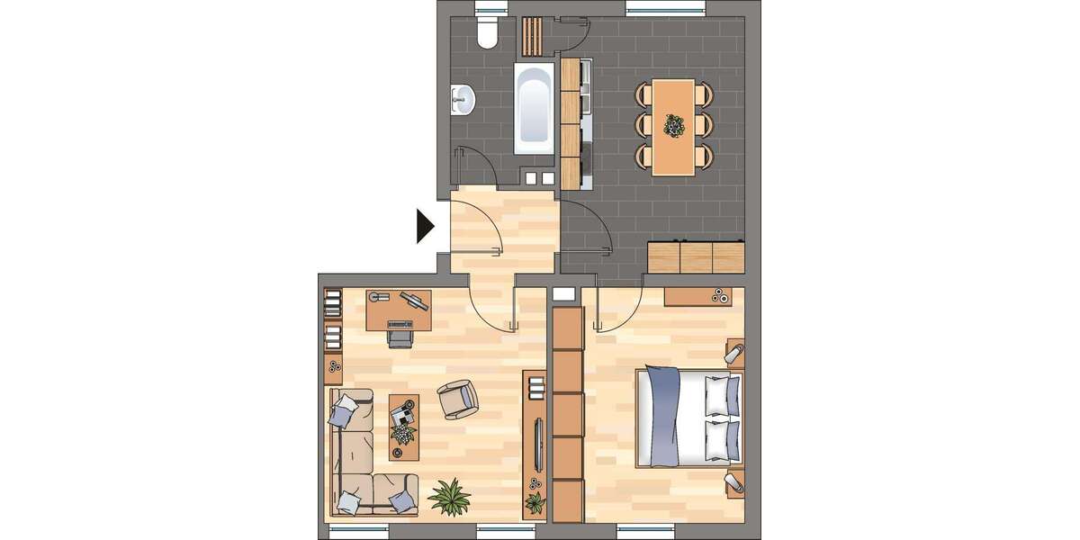 Etagenwohnung Neustadt an der Weinstraße - 2 Zimmer, 41 m&sup2;, 489&euro; | Angebot:27319319