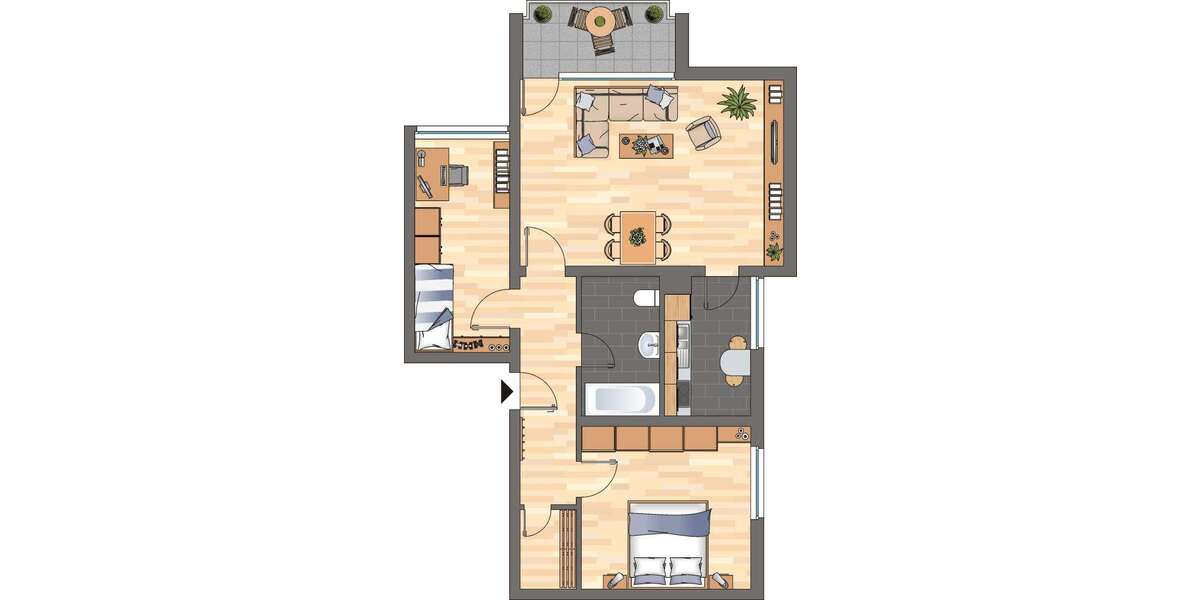 Etagenwohnung Neustadt an der Weinstraße - 3 Zimmer, 69 m&sup2;, 739&euro; | Angebot:27067233